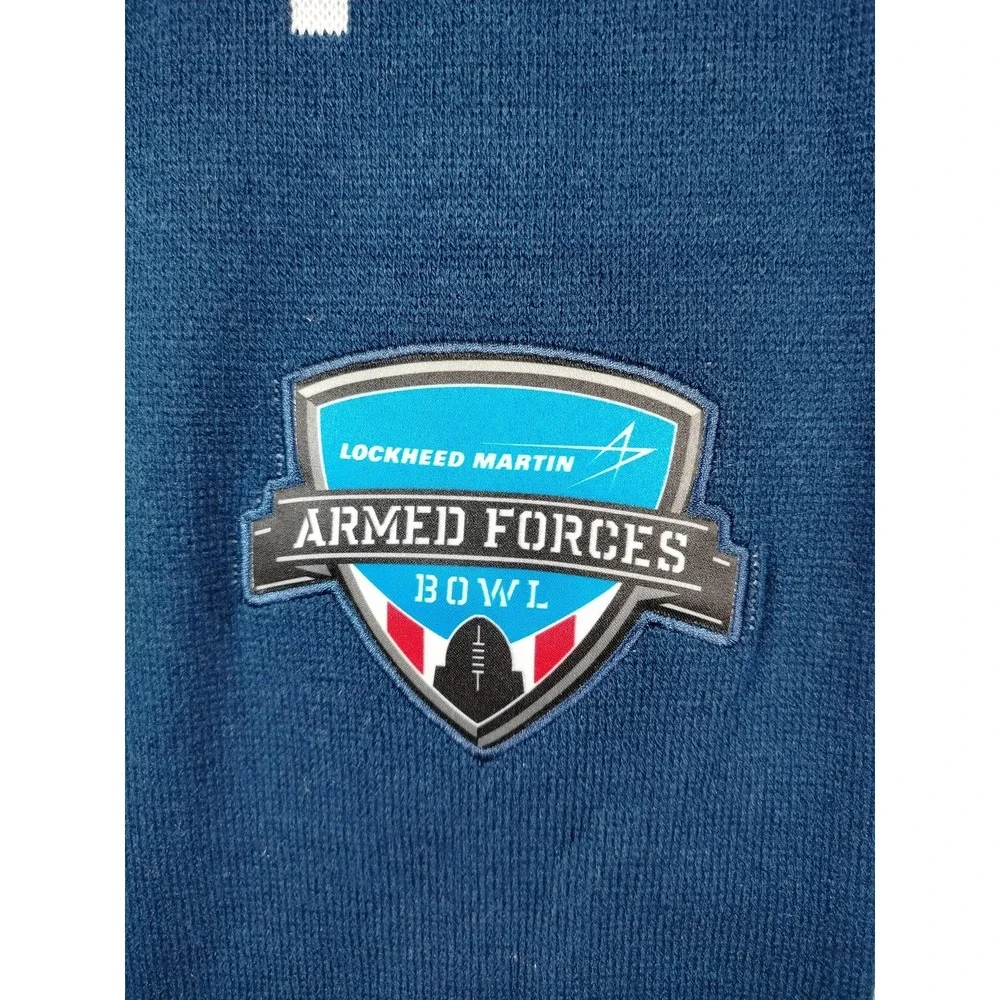 Lockheed Martin Armed Forces Bowl Knit Scarf‎ Mens One Size Blue Football